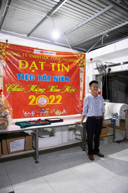 Ông Nguyễn Phước Thuận – Giám Đốc Công ty Lọc Công Nghiệp Đạt Tín phát biểu khai mạc