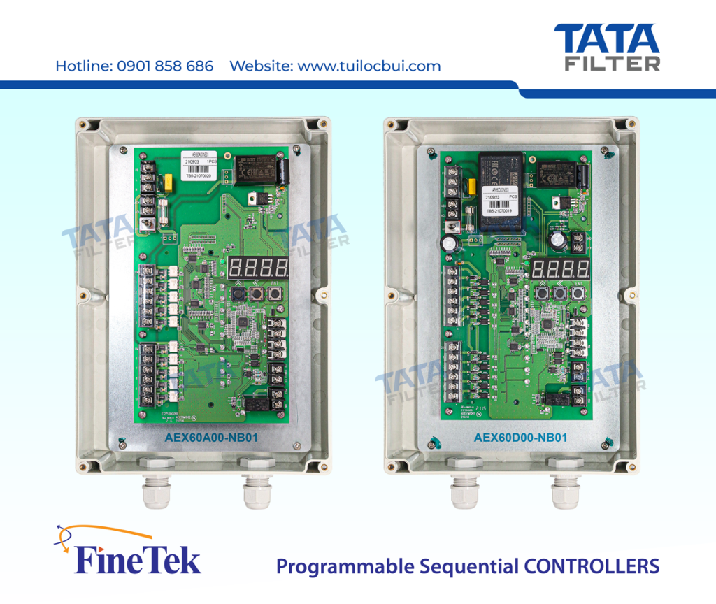 Bộ mạch điều khiển cao cấp AEX6 của chính hãng FINETEK. Đồ họa: TATA FILTER.